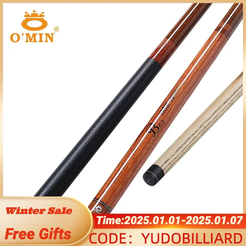 New O'MIN Break Punch Jump Cue Billiard Stick 14 MM Tip 141 CM Length Solid Wood and Leather Handle 2  Billiard Stick China 2019