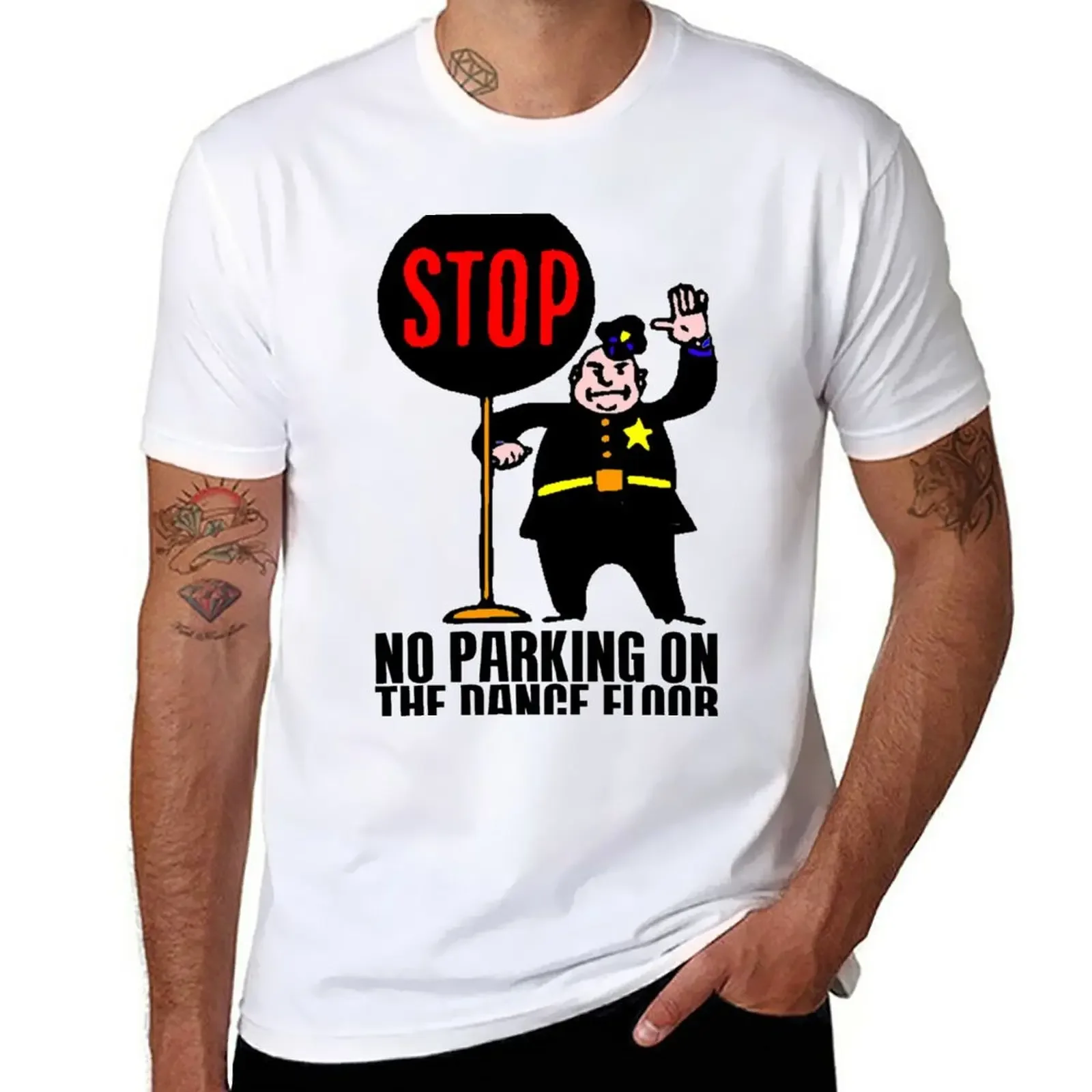 NO PARKING ON THE DANCE FLOOR T-Shirt korean fashion customs design your own blacks boys animal print mens vintage t shirts