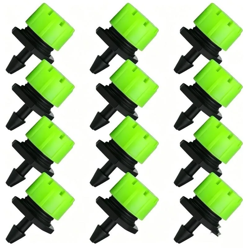 94 pcs Garden Drip Irrigation Heads, Independent Switch Valve, suitable for Potted Plant Drip System, Green 8-Hole Design