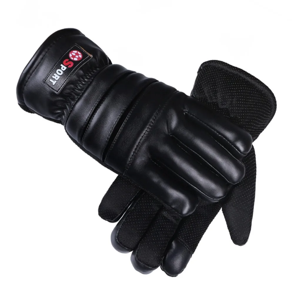 

Touch Screen Winter Leather Gloves Keep Warm Waterproof Rider Equipment Gloves Anti Slip Thicken Driving Sport Mittens Ski