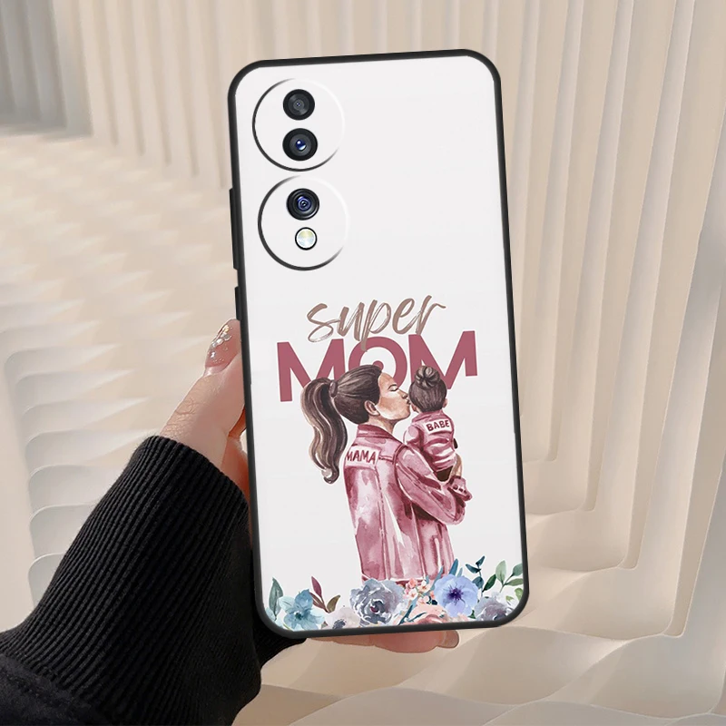 Super Mom Love Kid Case For Honor Magic 5 Lite Pro X6a X7a X8a X9a X8 X9 8X 9X Honor 10 50 70 90 Lite Cover