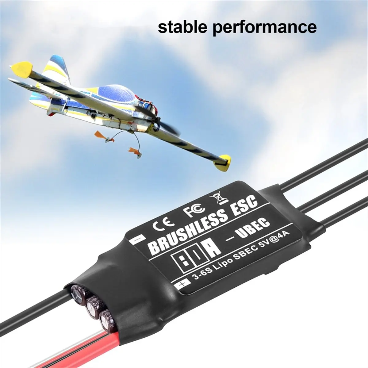 Super Sale 80A Brushless ESC 2-3S Lipo Support BEC Output with Programming Card for RC Car Boat Aircraft DIY Parts
