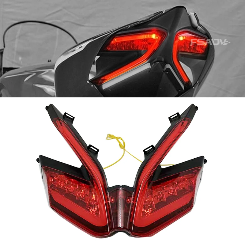 

Fit For DUCATI 899 959 1199/S/R 1299 Panigale 1199R Motorcycle Tail Light Integrated Tail Brake Light Turn Signal LED Taillight