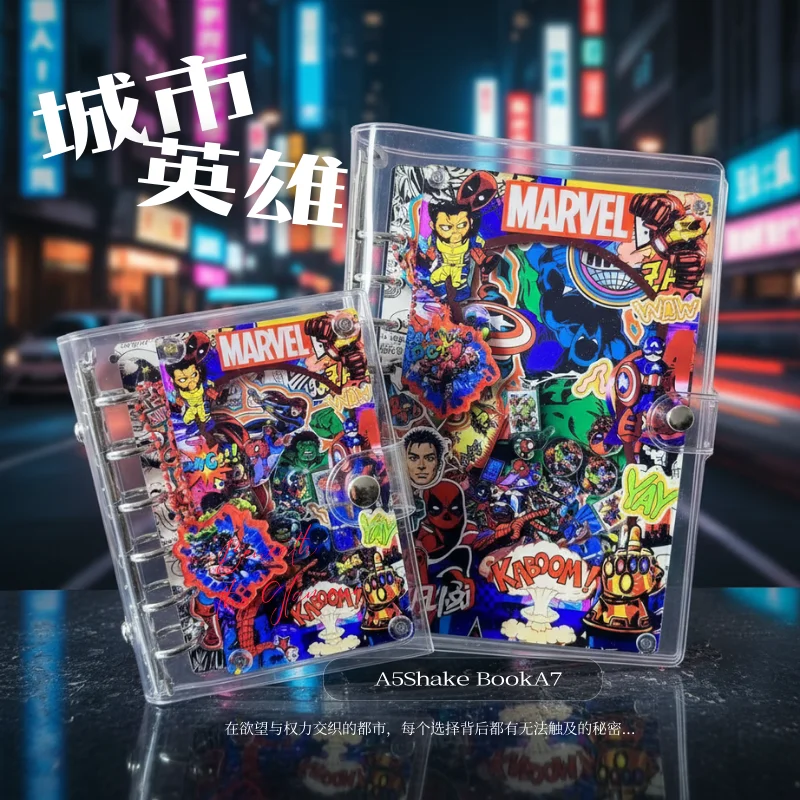 

A5 A7 Shake Book Acrylic Rustle Hero Animation Cartoon Sketch Diary Handbook Student Stationery Friends Sticker Kawaii Gift