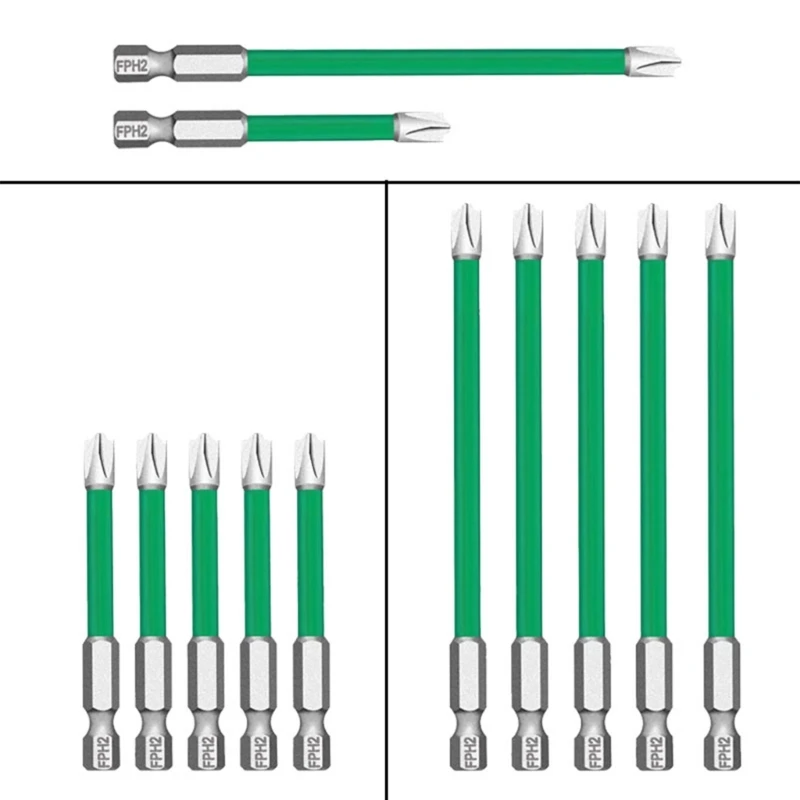 Electricians Steel Head Bit Electrician Crossheads Bit With Tightly Fit And Shock Absorbing Design