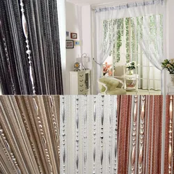 Dew Drop Chain Bead Curtain String Door Room Divider Fly Bug Screen Tassel 1Mx2M