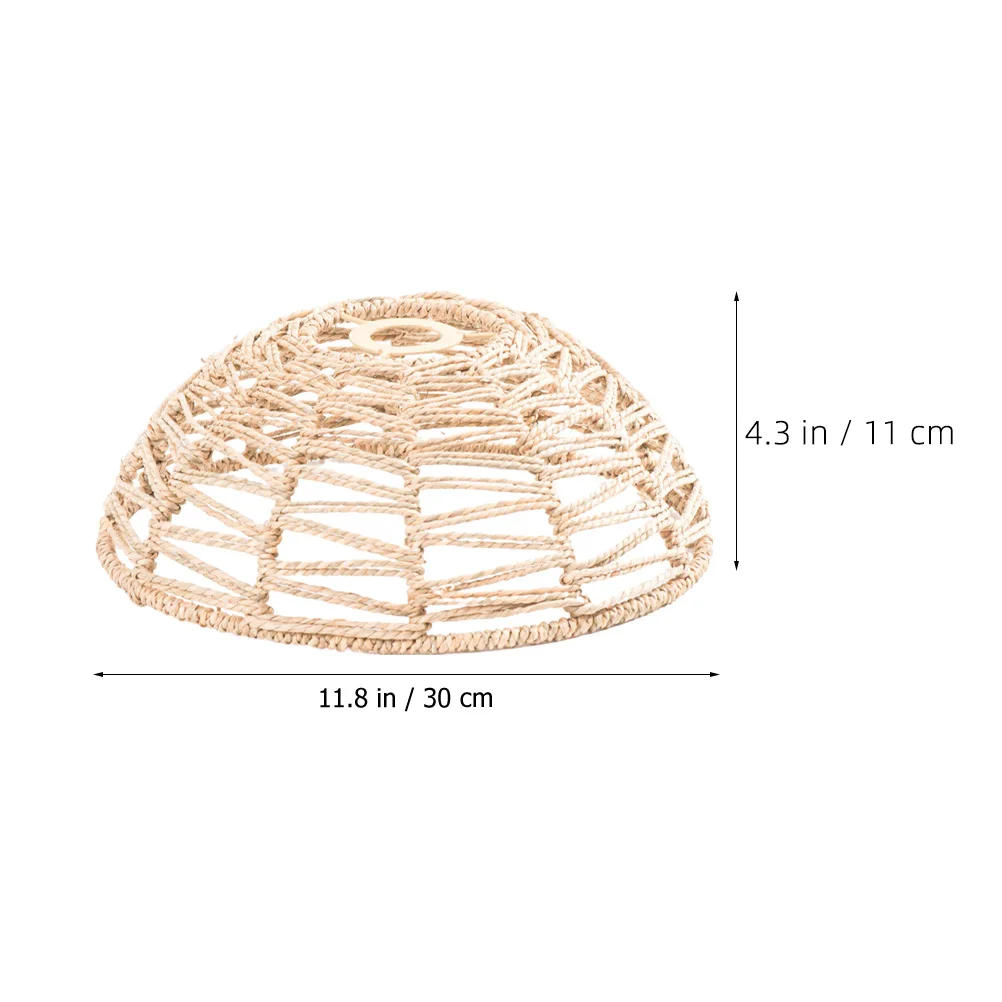 

1pcs Vintage Woven Lampshade Rattan Rustic Straw Pendant Light Shades Decorative Modern Unique Hanging Kitchen Chandelier