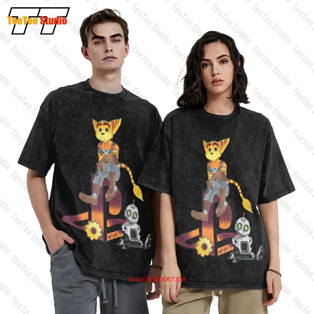 Ratchet And Clank Vintage Oversized T-Shirt IBO9