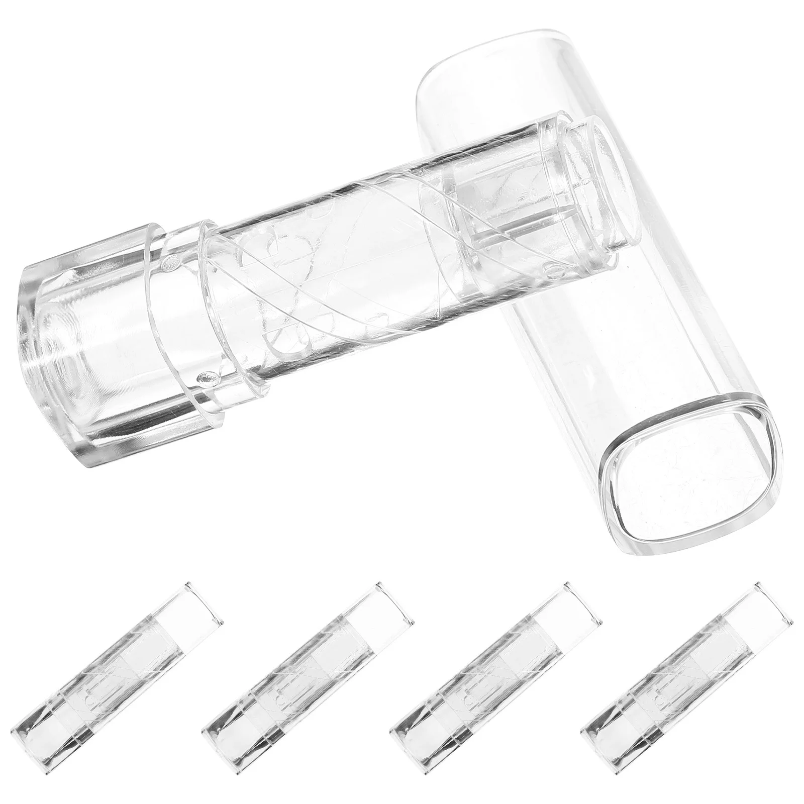 5개입 플라스틱 립밤 튜브 빈 립스틱 홀더 컴팩트 재사용 가능한 용기 DIY 화장품 선물 립스틱 용기 튜브