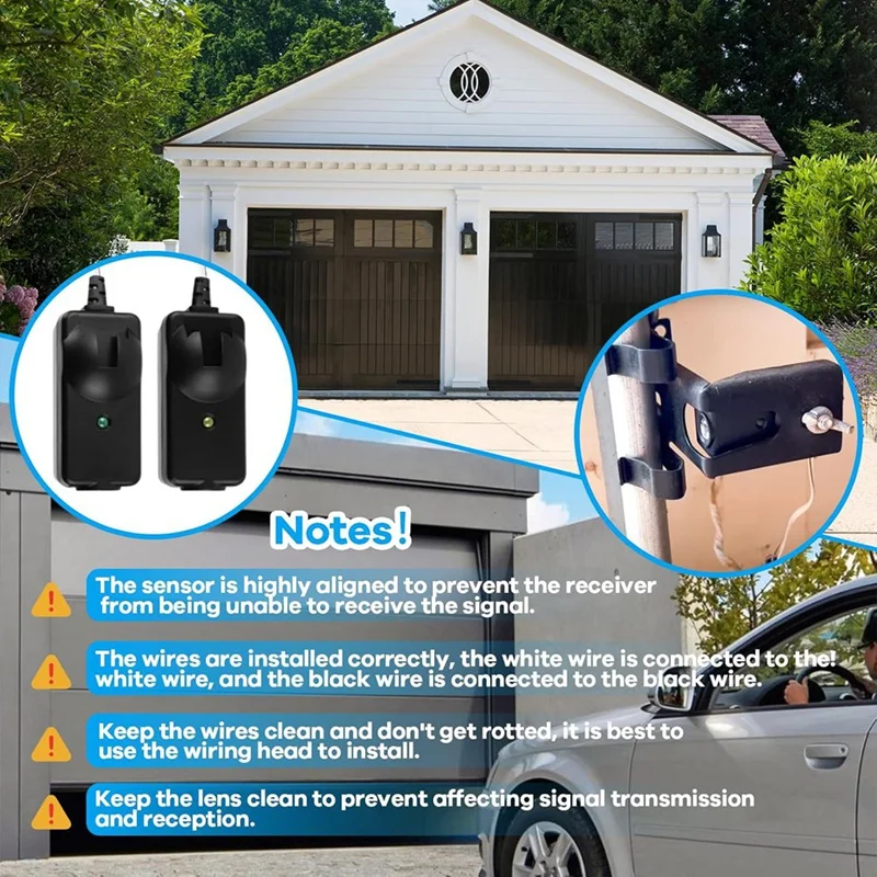 차고 안전 센서 키트, 차고 문짝 오프너, 차고 문짝 센서, 교체 G801CB-P 801CB 041-0136 호환, 41A5034