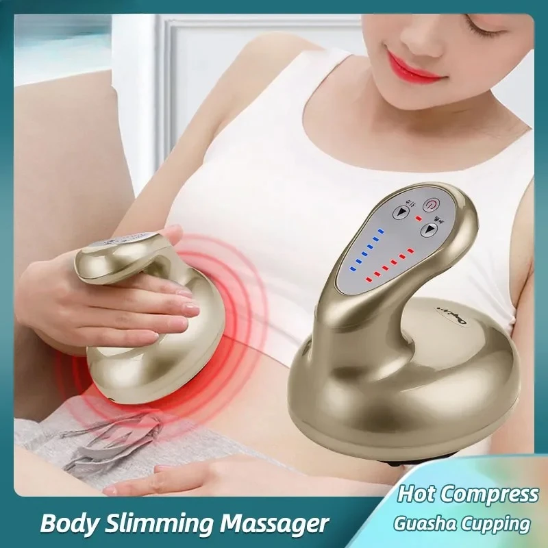 

Профессиональный электрический вакуумный массажер на присоске, набор для баночной терапии тела, EMS, антицеллюлитный сжигатель жира, инструменты Гуаша, отопление