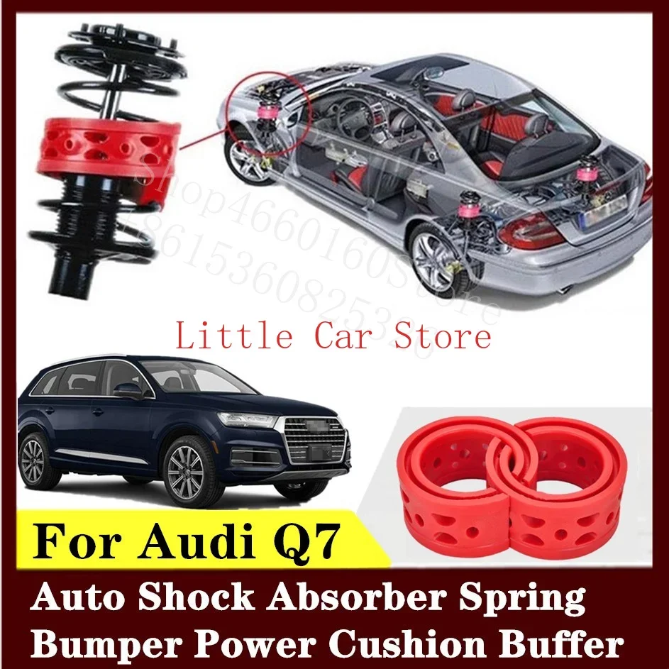 2PCS Front Rear Suspension Shock Bumper Spring Coil Cushion Buffer For Audi Q7