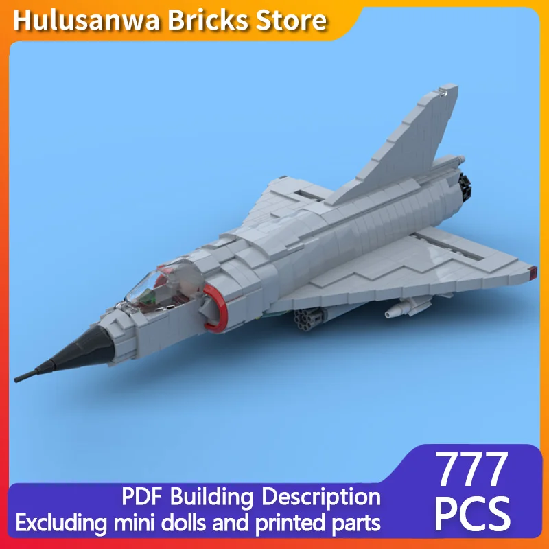 

Mirage III C Modern Military Fighter Jets Model MOC Building Bricks War Equipment Modular Technology Gifts Holiday Children Toys