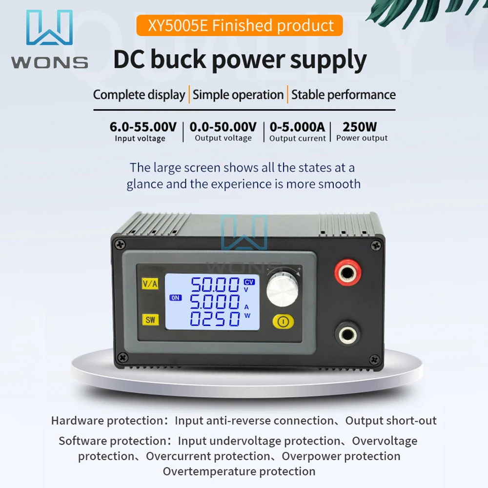 Imagem -02 - Conversor dc Buck Boost Ajustável Regulador de Tensão Controlado Digital Faça Você Mesmo Fonte de Alimentação de Tensão Constante Módulo de Carregamento Solar