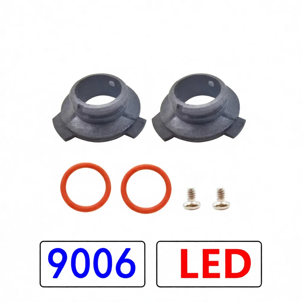 LED Headlight Retrofit Adapter Holder Socket For H1 H3 H4 H7 H11 H13 9007 9005 9006 Durable Black Bulb Retainer Connector