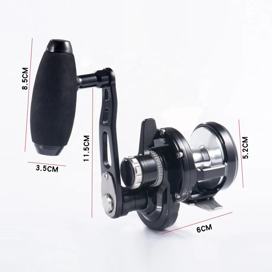 Ocean Fishing Jigger 1500HG Lurekiller Slow Jigging Reel Max 24 Kgs Drag Power Overhead Boat Reel Fishing Reel