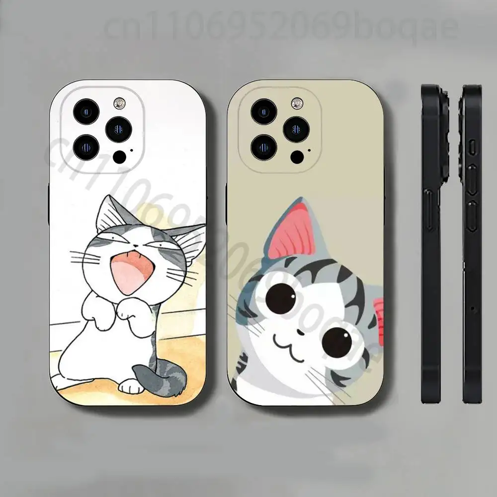 

Chi Cat Sweet Home Slim Back Phone Case for iPhone 17,16,15,14,13,12,11 Pro,Max,Plus,X,XS,XR,SE,Mini Protective Cover