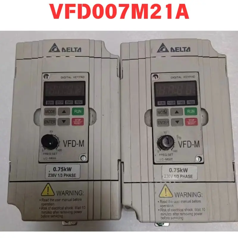 Used VFD007M21A inverter Functional test OK