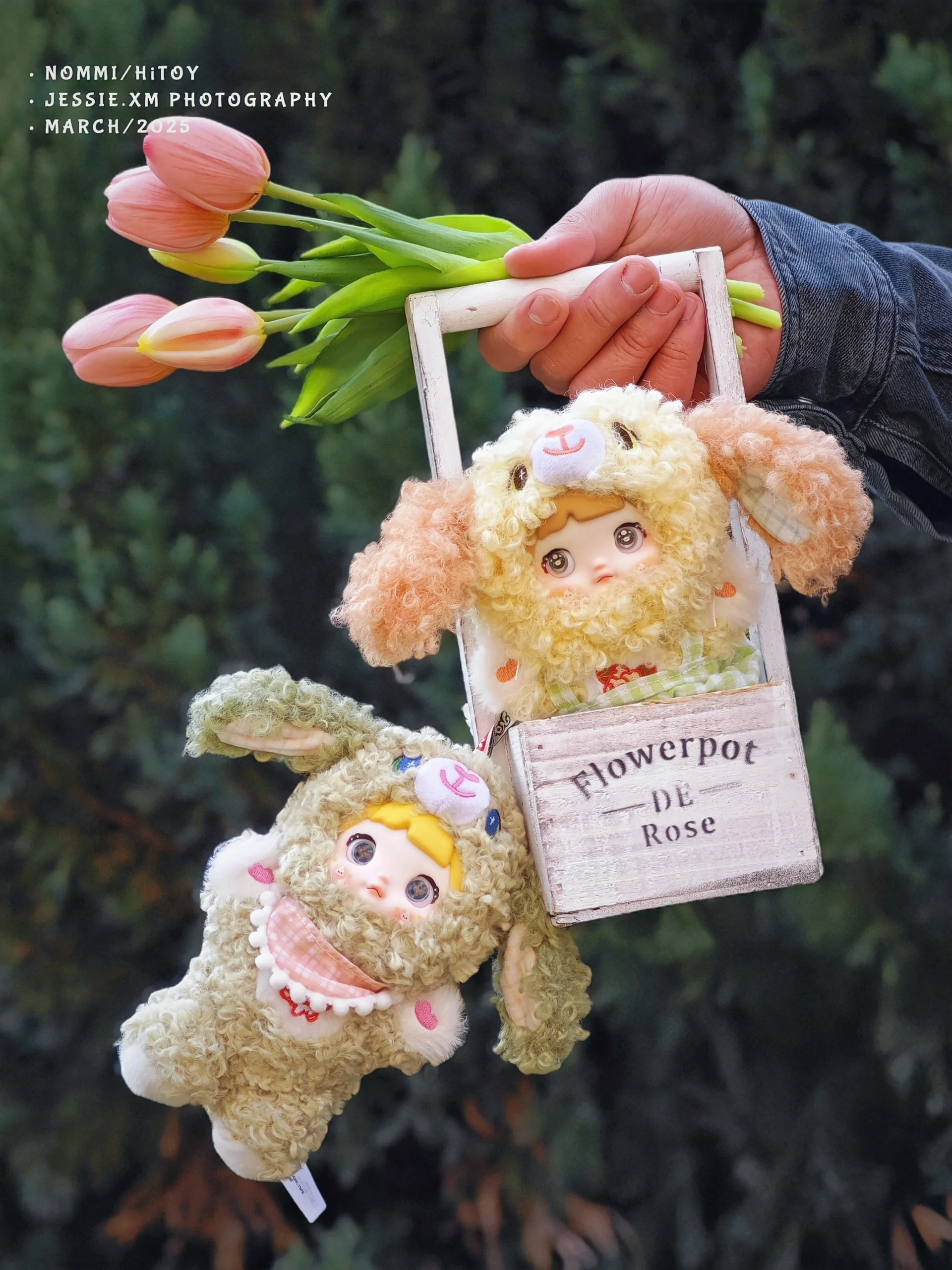 Nommi V5 جرو مذكرات سلسلة أفخم صندوق أعمى لطيف آذان أفخم دمية حقيبة قلادة رفيق النوم دمية مفاجأة غامضة الهدايا