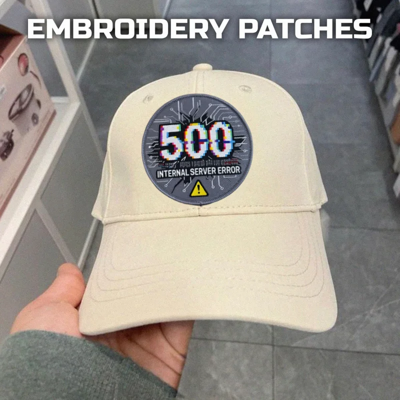 500 Internal Server Error Printing Patch Tactical Vest Hook and Loop Morale Badge Backpack Stickers Armband Patches for Clothing