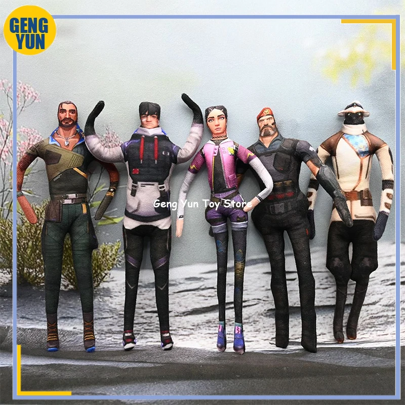 

Abstract VALORANT Jett Raze Omen Phoenix Chamber Skye Cosplay Doll Joint Mobility Plush Stuffed Dolls Accessories Gifts Custom