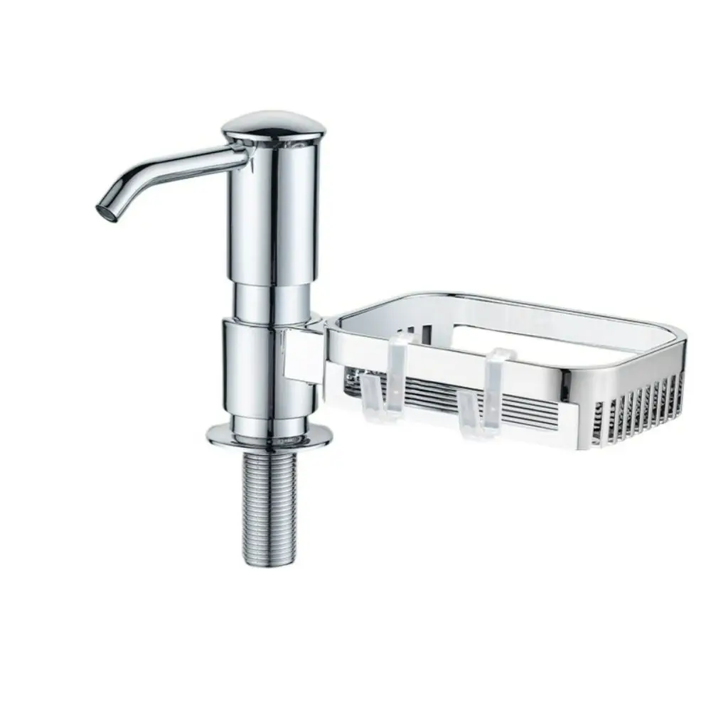 

360 ° Вращающийся дозатор мыла в раковине, ручной пресс, прочный насос для мыла для посуды, ABS с подставкой для хранения, кухонный дозатор мыла, шампунь