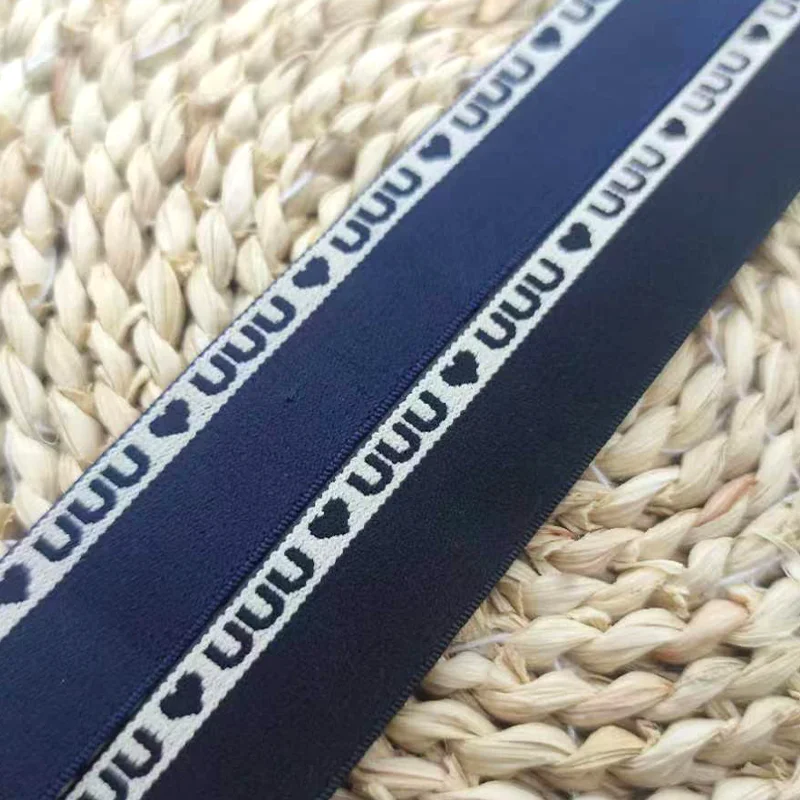 High elastic letter elastic band jacquard waistband heightening soft rubber band thickening durable clothing diy