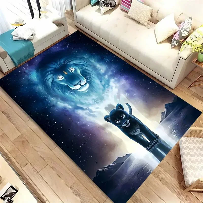 

Wild beast lion carpet rugs vintage wildlife lion king bedroom living room decoration baby mat home bathroom kitchen carpets rug
