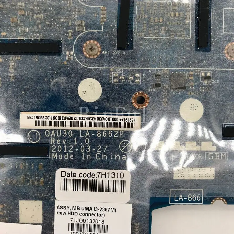 700473 -001 700473 -601 686088 -002 686088 -001 para placa-mãe de laptop Envy 4-1000 QAU30 LA-8662P com CPU I3-2367M HM77 100% teste completo