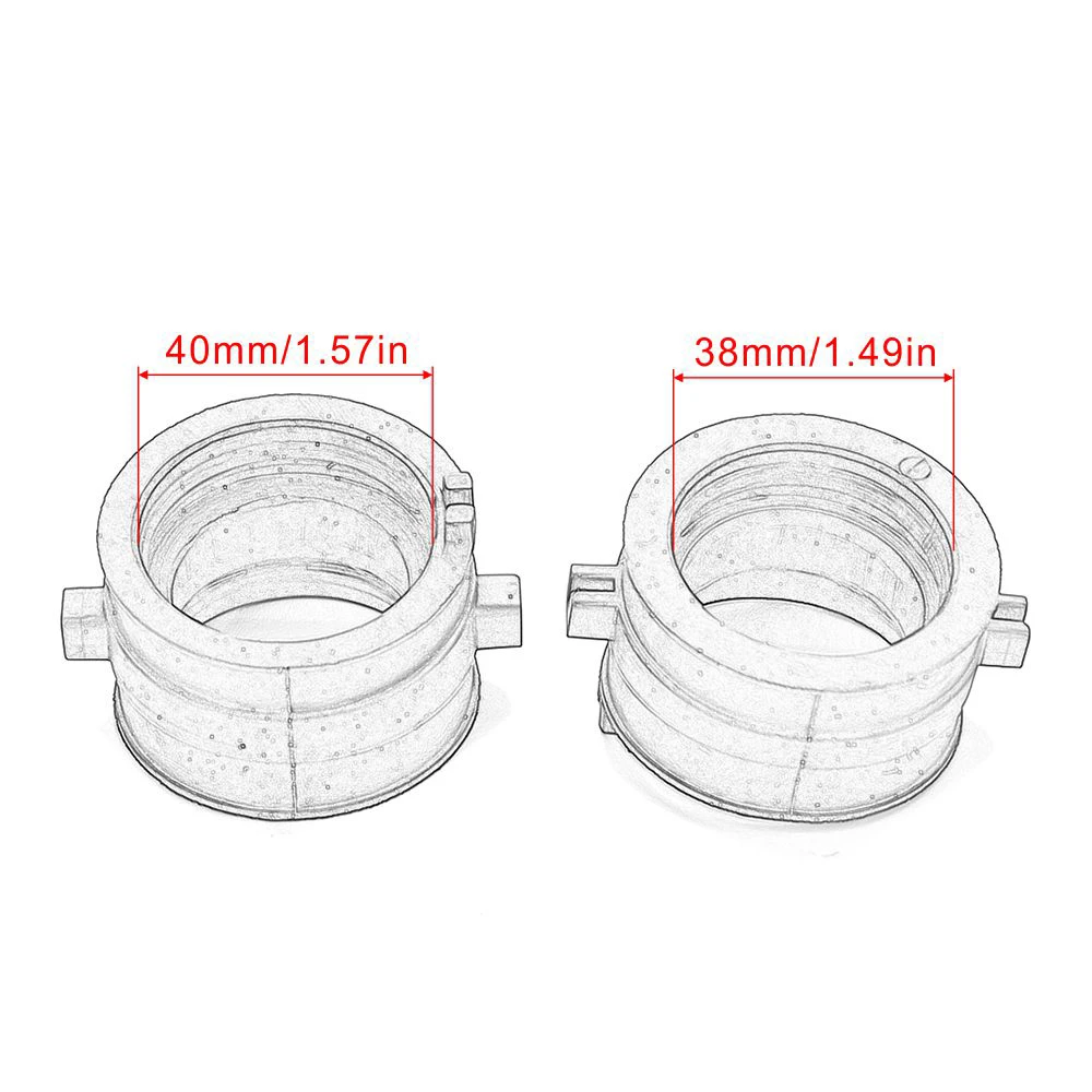 Carburetor Manifold Intake Interface Adapter For Honda NTV600 NTV650 NT650 / XL600V XLV600 XL650V XLV650 / VT600 VT750