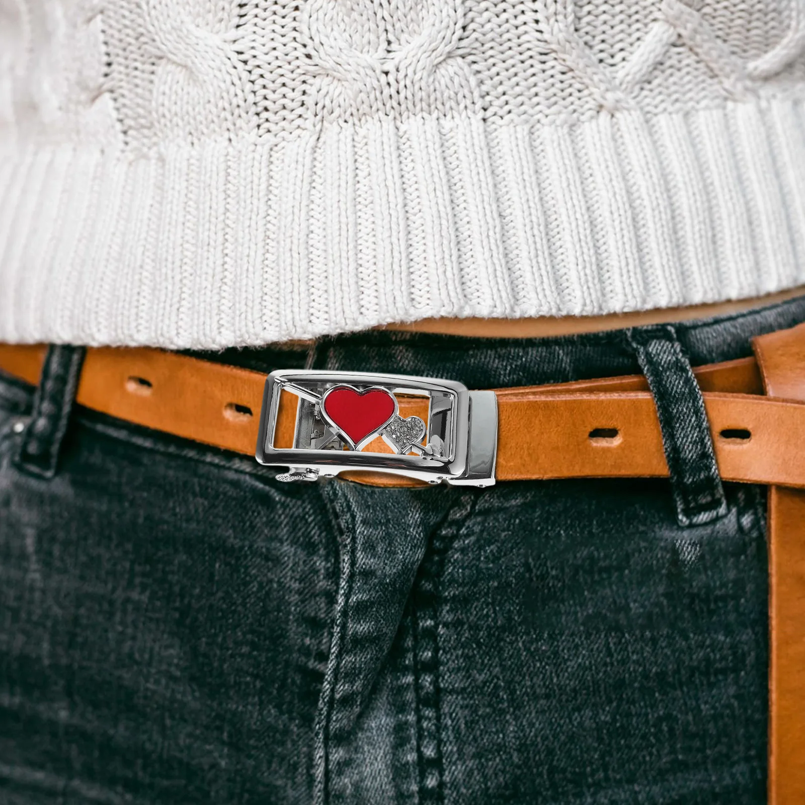 المرأة التلقائي حزام مشبك أنيق سبيكة السحابة تنوعا الإكسسوارات لفساتين الجينز التنانير حزام الملحقات