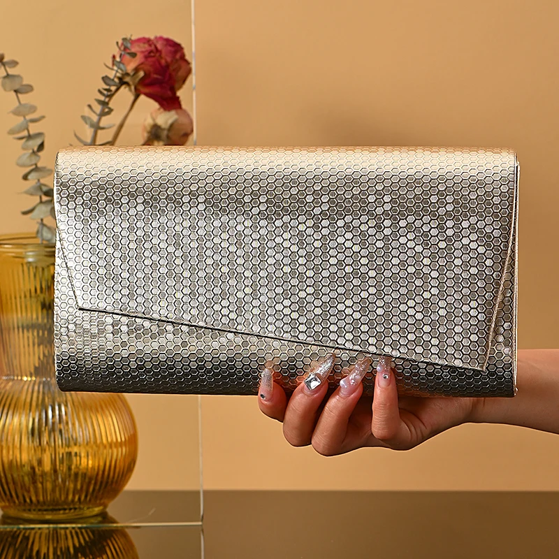 

Металлическая сумочка в горошек с цепочкой, фурнитура на плечо, сумка для хранения ювелирных изделий для вечернего платья, большая вместимость