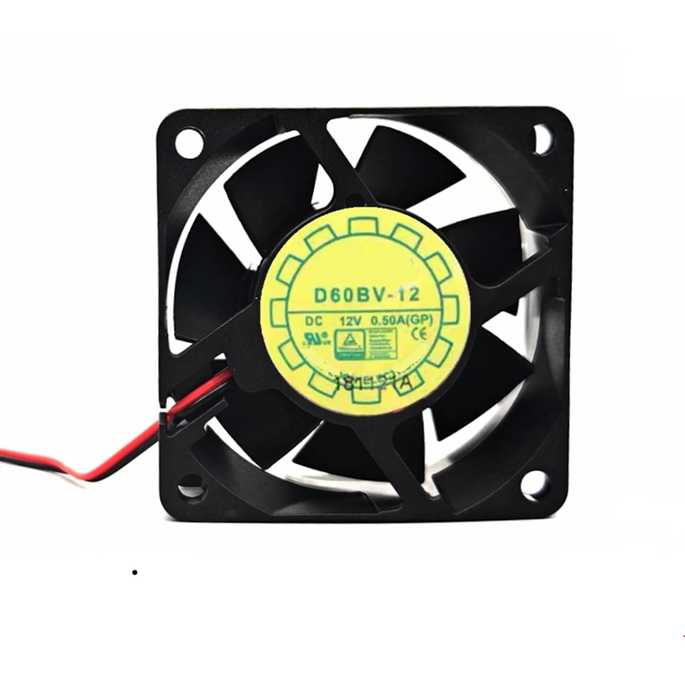Вентилятор охлаждения D60BV-12 DC 12 В 0,50 А 6 см 6025 60X60X25MM 3-проводной Вентилятор охлаждения D60BV-12 DC 12 В 0,50 А 6 см 6025 60X60X25MM 3-проводной