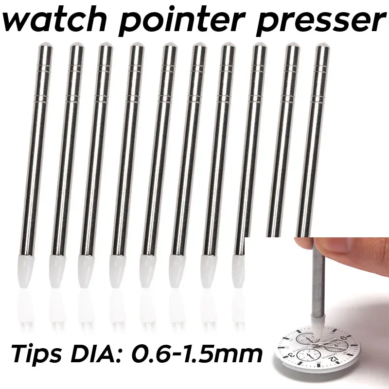 0.6 to 1.5mm Metal Watch Dial Pointer Press Rod Watch Repair Tools Watch Pointers Pressor Needle Hand Install Tool Presser