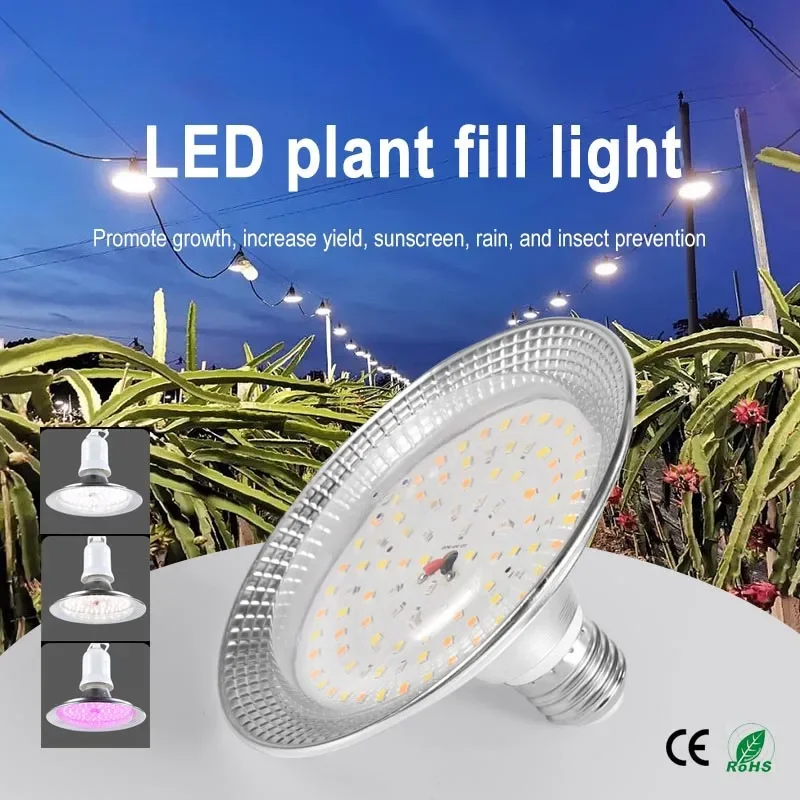E27 18W Full Spectrum LED Grow Light AC85-265V Plant Lamp Sunlike Phytolamp Bulb for Plants Flower Greenhouse Tent Hydroponic