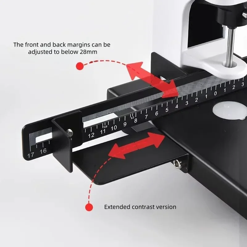 Manual single-hole drilling machine Heavy-duty 300 movable scale Paper tags Document graphics Hollow drill bit  hole puncher
