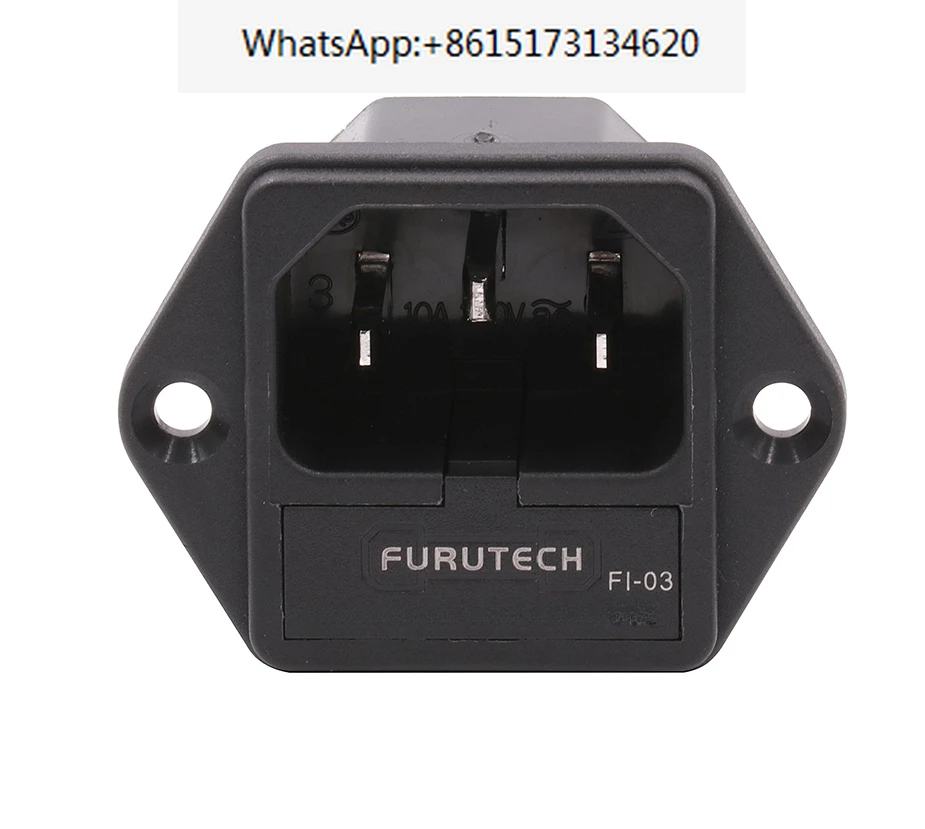 

Brand New Original FURUTECH FI-03 AC Power Plug socket IEC320-1 C14 Male With Fuse Holder Gold Rhodium Plated 10A 250V 1PC