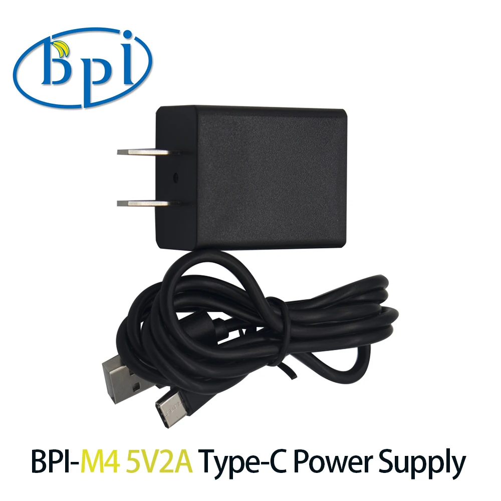 Banana Pi BPI-M4 5V2A Charger +Type-C cable Power Adapter EU AND US Accessories