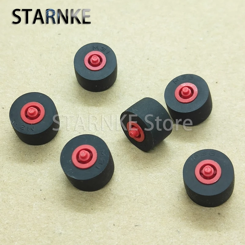 3PCS Tape Recorder Rubber Pressure Pulley Diameter 10MM Height 6.5MM Tape Player Accessories