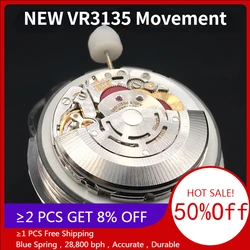 2023 latest models Chinese Super 3135 automatic mechanical movement blue balance wheel Men's watch movement VR clean