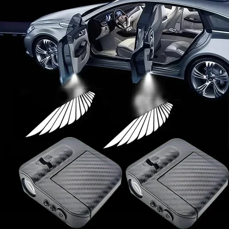 2pcs LED Courtesy Logo Lamps For GAZ Gazelle Projector Atmosphere Car Door Welcome Shadow Lights Ghost Shadow Light Car Goods