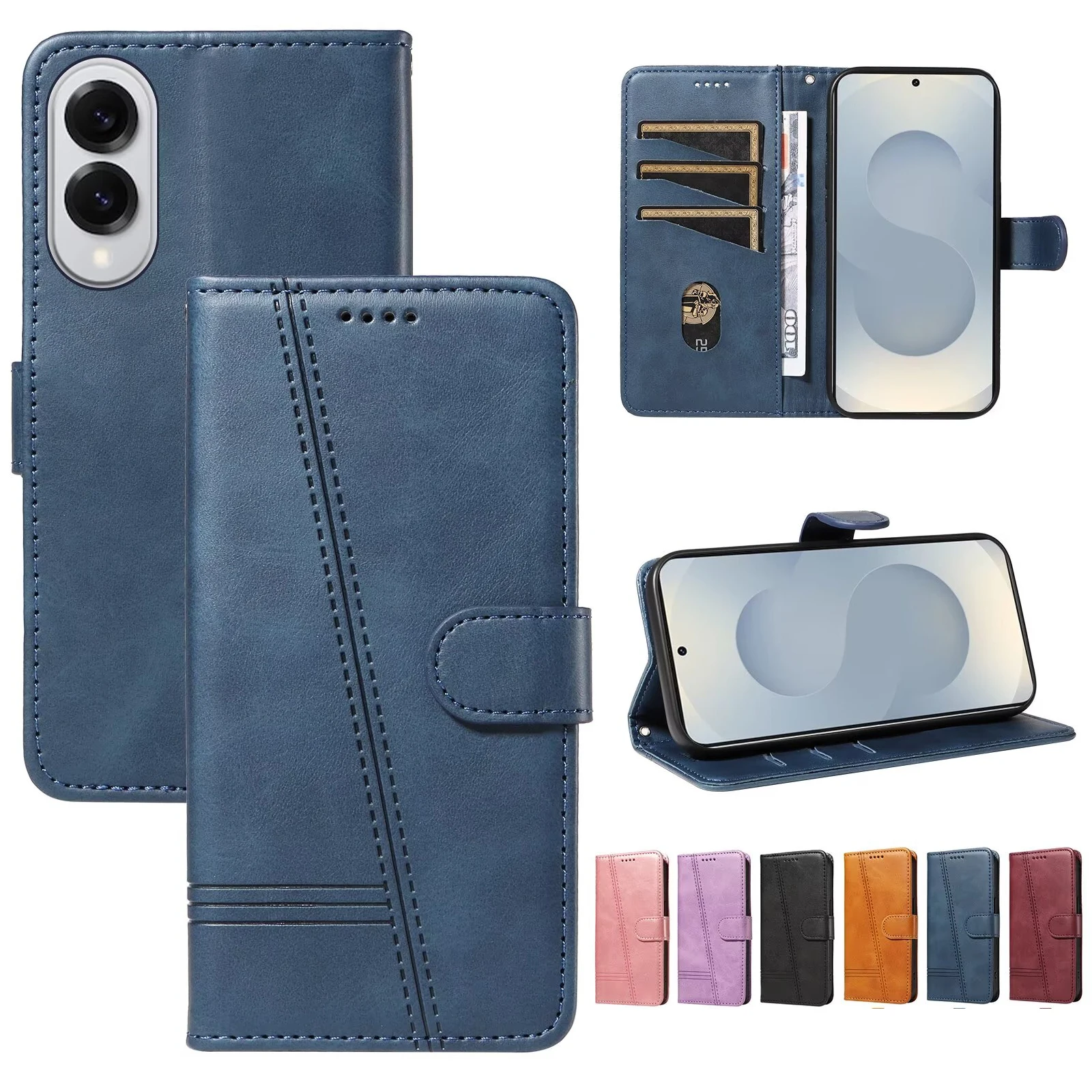 

Leather Case For Samsung Galaxy A22 A22s A21 A20 A16 A15 A14 5G A13 Lite 4G A12 A10 A9 A8 A7 A6 Plus A5 A3 A06 A05s Phone Wallet