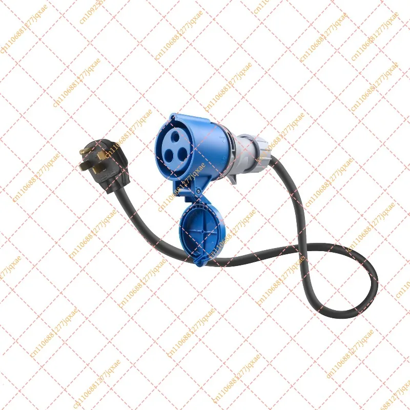 UK to Blue CEE 32A Adapter Cable with Multi-Country Power Plug Compatibility
