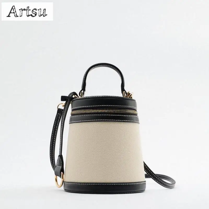 

New Women Bag Fashion Shoulder Bags Color Blocking Box Shape Bucket Bag Leisure Versatile High Capacity Commuter Crossbody Bags