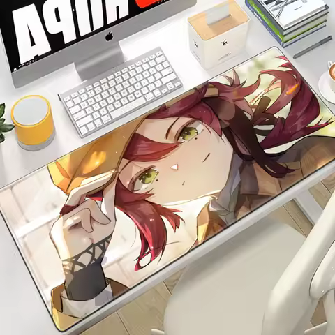 Shikanoin Heizou Thoma Tighnari Mouse Pad Cartoon Lockedge Large Gaming Pad Computer Gamer Keyboard Mouse Mat Desk Mousepad