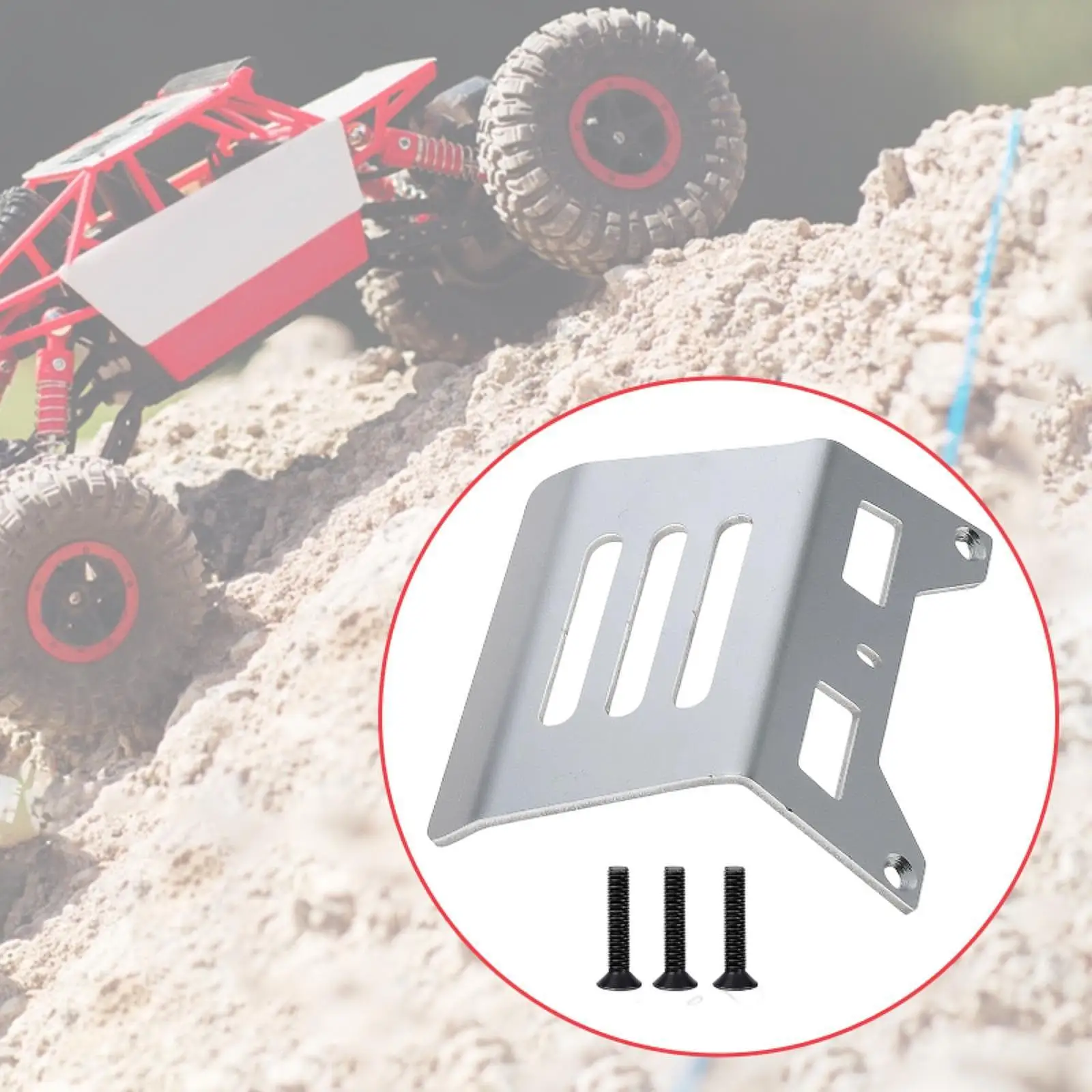 1/10 Stainless Steel RC Car Front Bumper, High Performance, Simple Installation for CW-01 Model RC Car Trucks