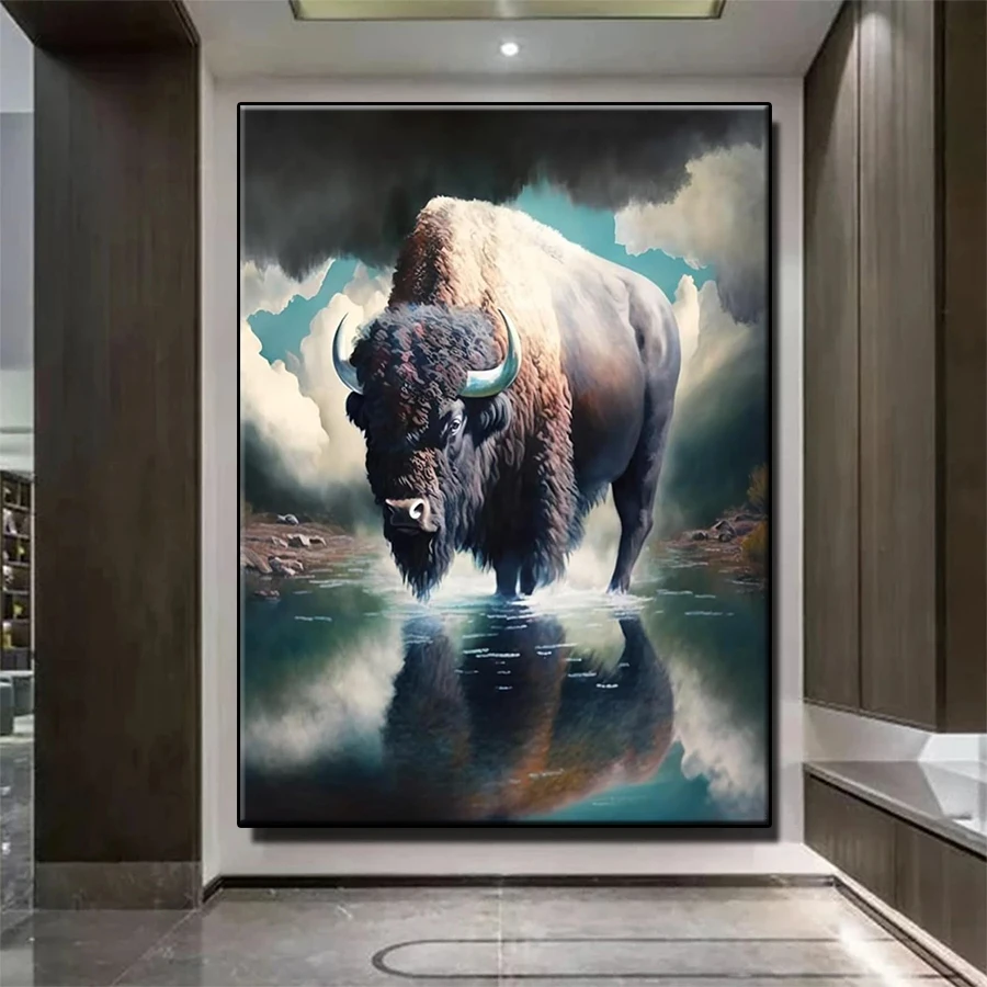 

DIY Diamond Painting Kit New Animal Cow Landscape Diamond Mosaic Full Drill Embroidery Handmade Hobby