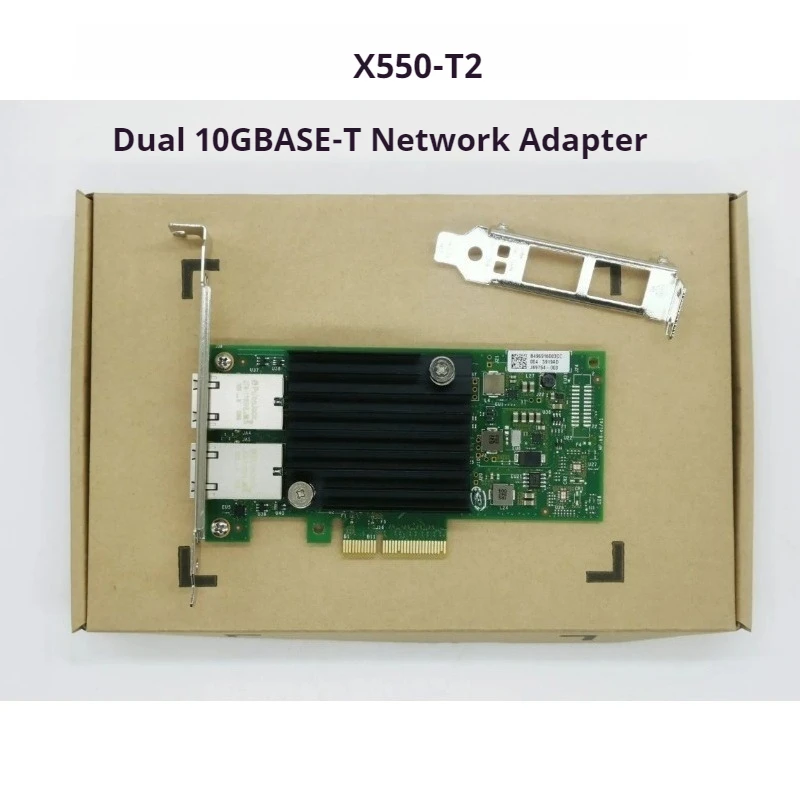 

X550-T2 Dual 10 Gigabit network interface card DS1621/1821 2.5/5 G 4V7G2 X550-T2 10GbE Port PCIe x4 Server Network Card for PC