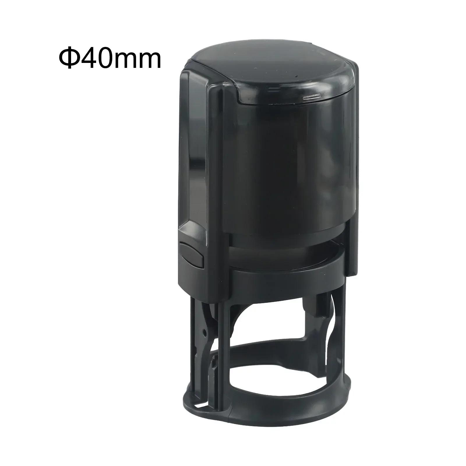 1pcs Round Self-Inking Stamps Plastic Housing Stamp 40 Mm Diameter Holder Stamping Tool For Office Business Personal