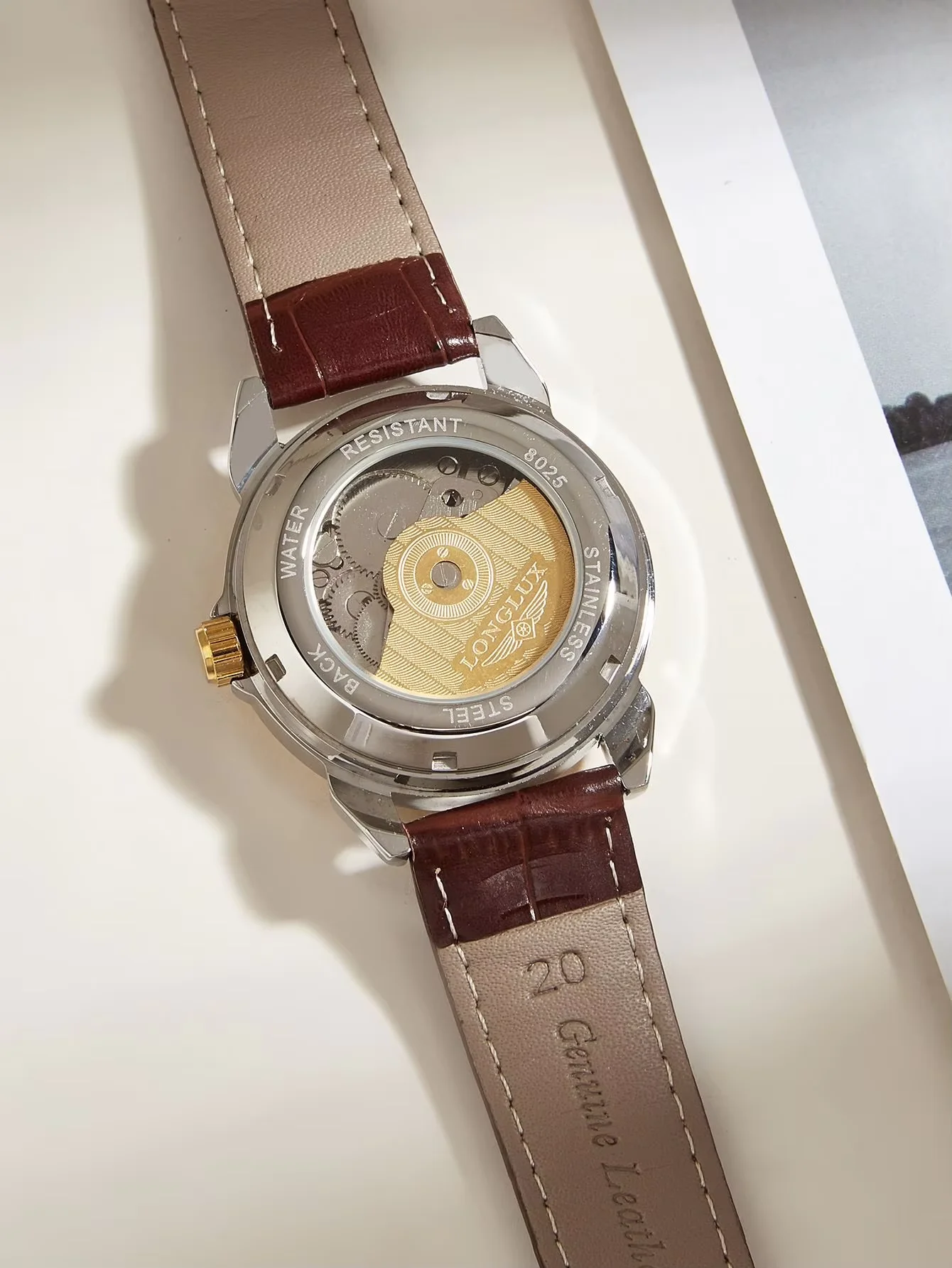 Automatic Men's Watch for Business, Casual, and Dating; Mechanical Watch, Waterproof Leather Men's Watch for Daytime Dating; Men's Gift; Dual-Purpose Casual and Business Wristwatch; Designed for Men; Luxury Brand Style; Limited Edition; Watch for Daily Work; Choice for Dating Wear